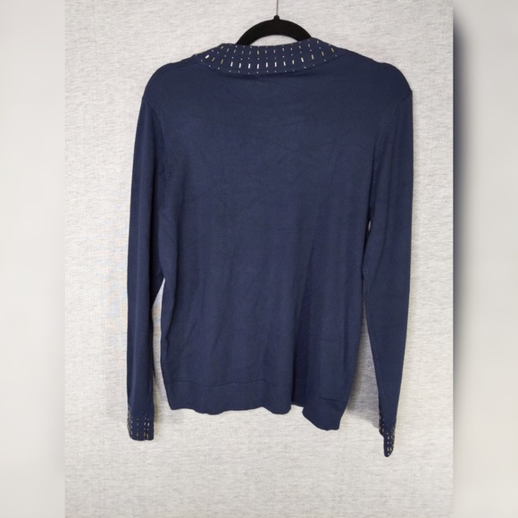 2x 👯‍♀️Host Pick⚡️ Eastex (UK Brand) Beaded Neck Jumper - Picture 5 of 8